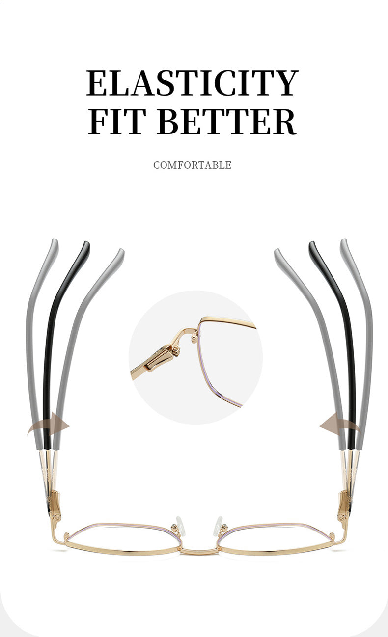 Kansept Womens Full Rim Square Cat Eye Alloy Reading Glasses 556989 — view 1 | Kansept at FuzWeb