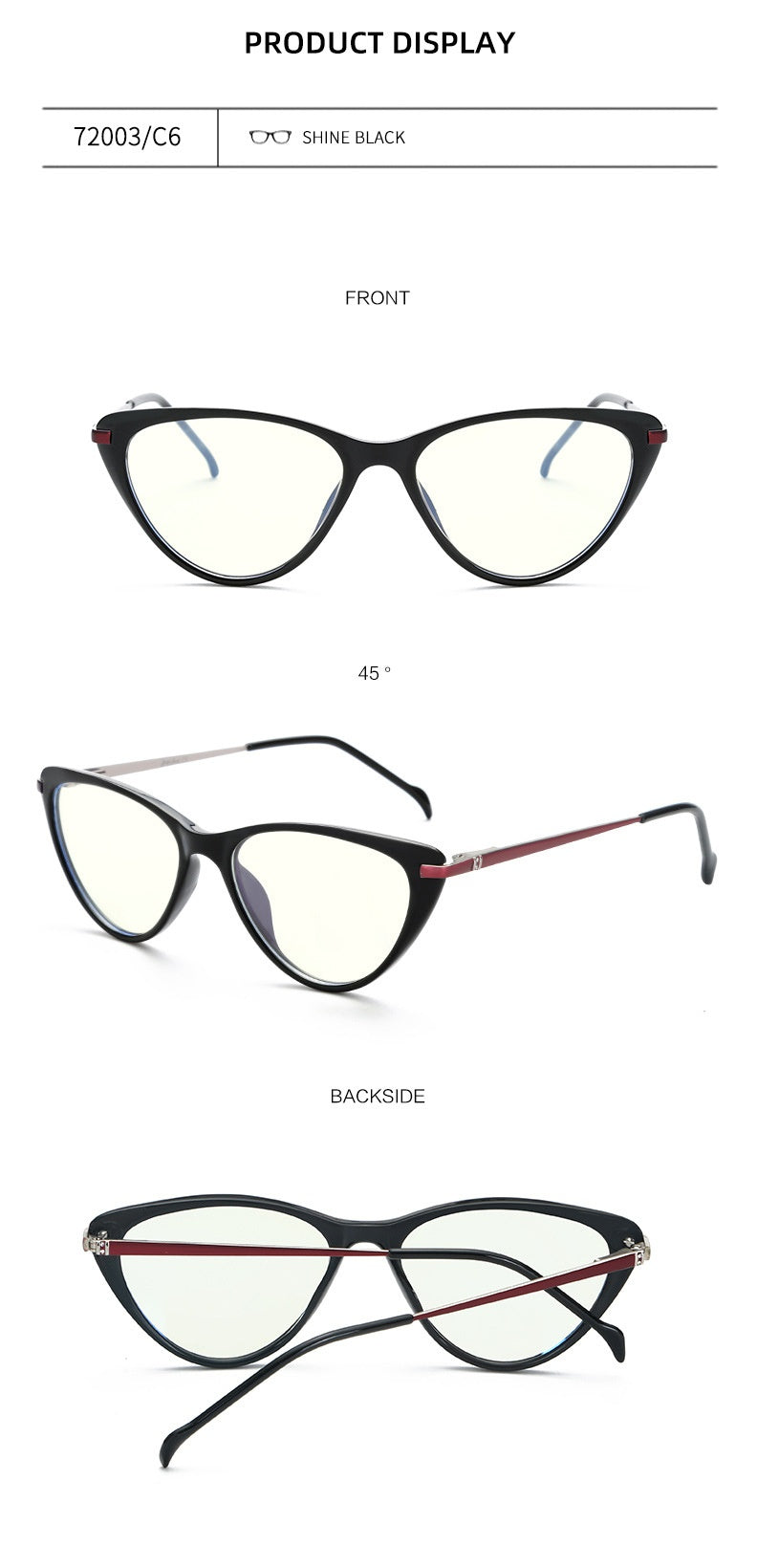 Chashma Ochki Womens Full Rim Cat Eye Tr 90 Titanium Eyeglasses 72003 — view 2 | Chashma Ochki at FuzWeb