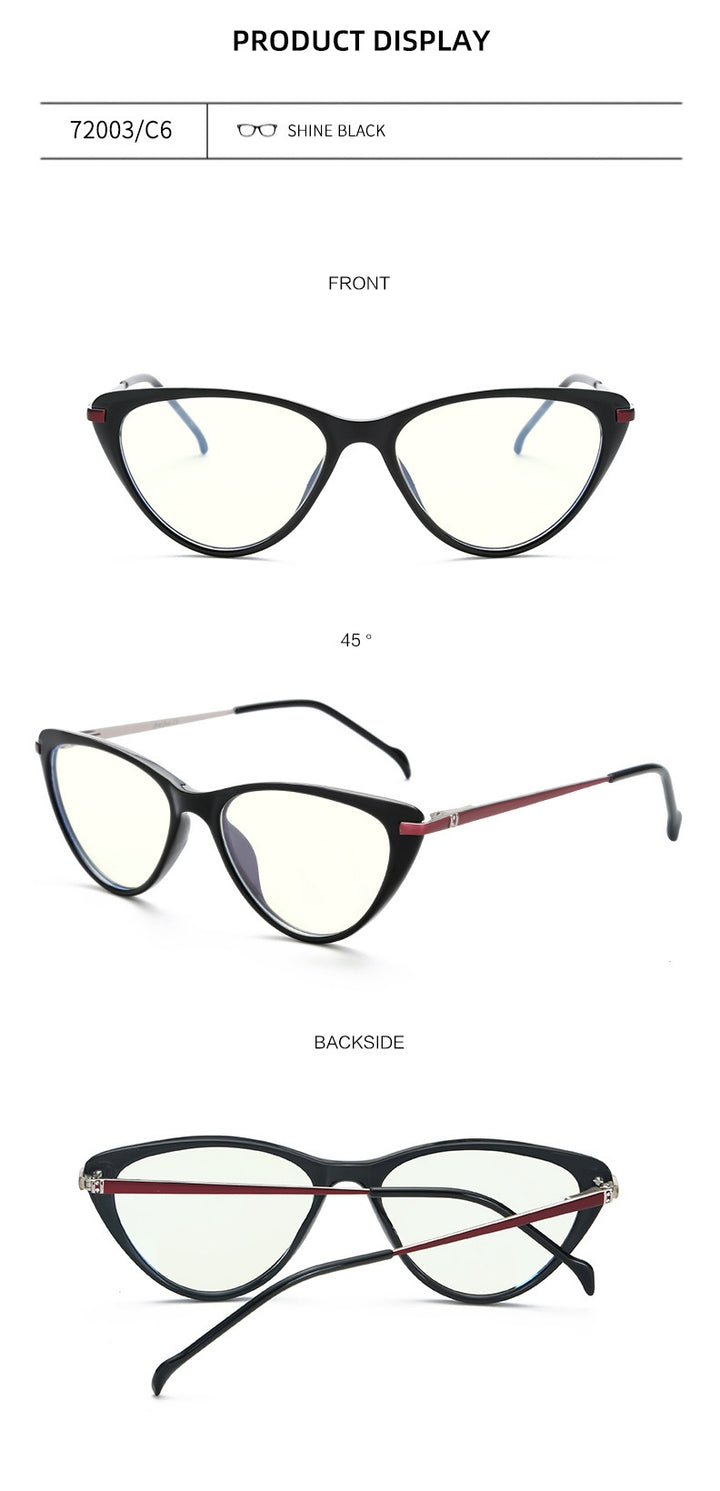 Chashma Ochki Womens Full Rim Cat Eye Tr 90 Titanium Eyeglasses 72003 — view 2 | Chashma Ochki at FuzWeb