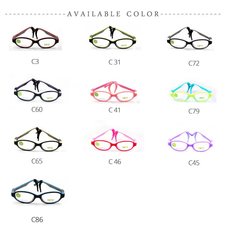 Secg Unisex Youths Full Rim Oval Tr 90 Silicone Eyeglasses 3011 — view 17 | Secg at FuzWeb
