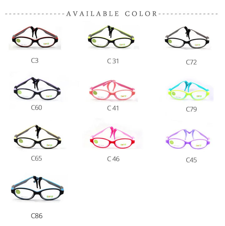 Secg Unisex Youths Full Rim Oval Tr 90 Silicone Eyeglasses 3011 — view 17 | Secg at FuzWeb