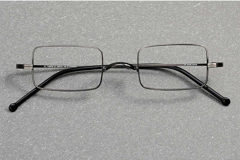 Aimee Unisex Full Rim Small Square Titanium Eyeglasses 88083 — view 1 | Aimee at FuzWeb