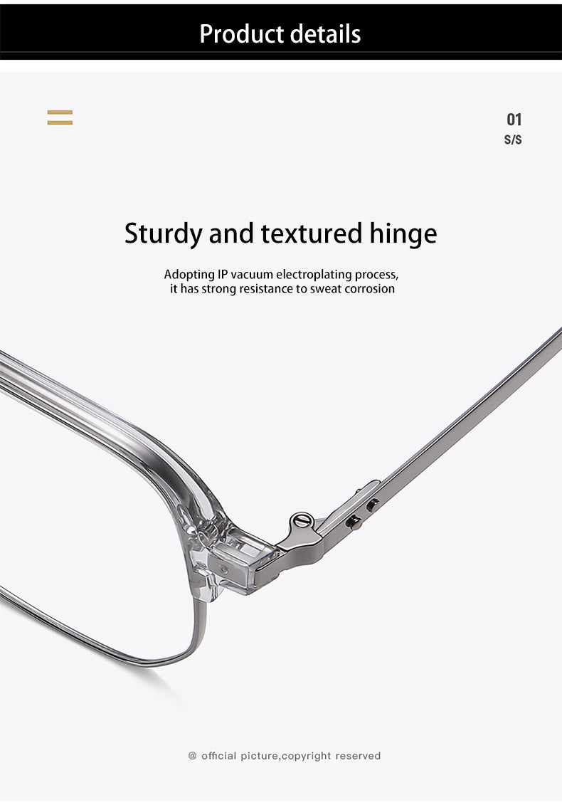 Vicky Mens Full Rim Square Double Bridge Tr 90 Alloy Reading Glasses 639030 — view 2 | Vicky at FuzWeb