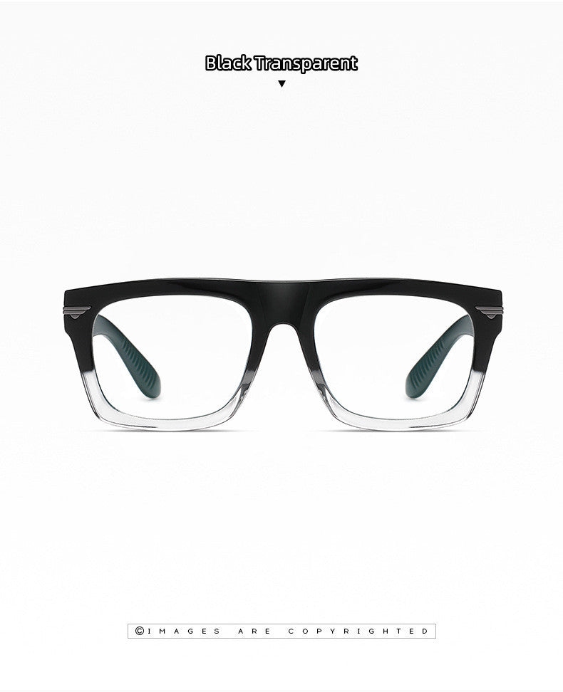 Kocolior Unisex Full Rim Square Acetate Hyperopic Reading Glasses 3394.