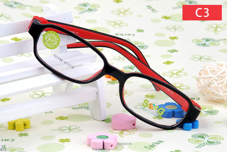 Secg Unisex Childrens Full Rim Square Tr 90 Silicone Eyeglasses 20156 — view 3 | Secg at FuzWeb