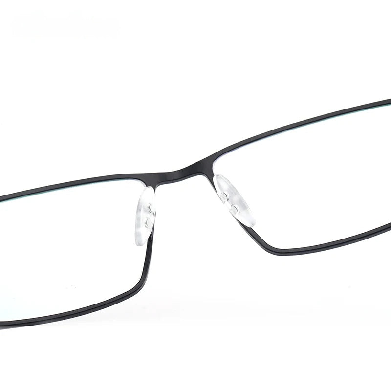 Chashma Ochki Mens Full Rim Square Alloy Eyeglasses 9386 — view 9 | Chashma Ochki at FuzWeb
