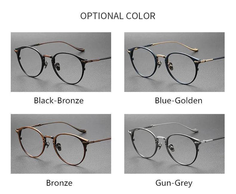 Aimee Unisex Full Rim Oval Round Titanium Eyeglasses 3112 — view 17 | Aimee at FuzWeb