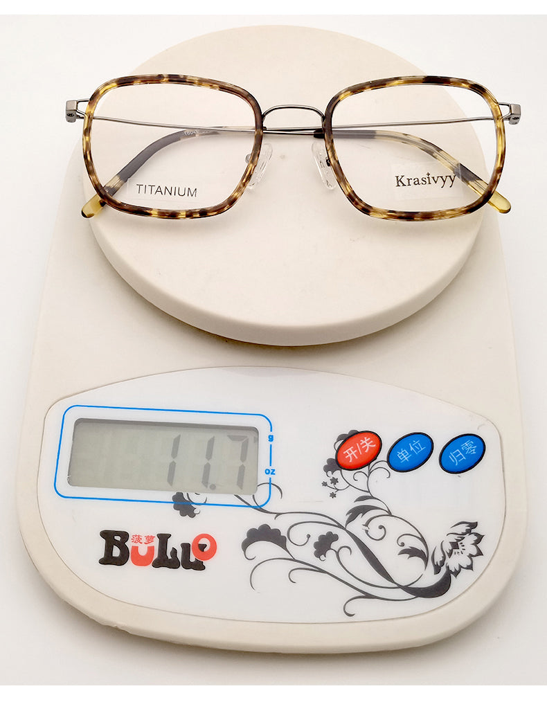 Krasivyy Mens Full Rim Square Tr 90 Titanium Eyeglasses Kr16044 — view 3 | Krasivyy at FuzWeb