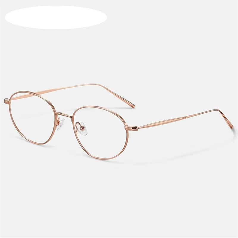 Eleccion Unisex Full Rim Oval Titanium Eyeglasses 14142