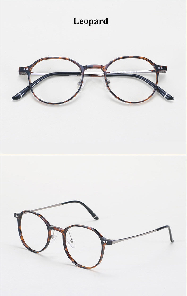 Chashma Ochki Unisex Youth's Full Rim Round Ultem Eyeglasses 2186.