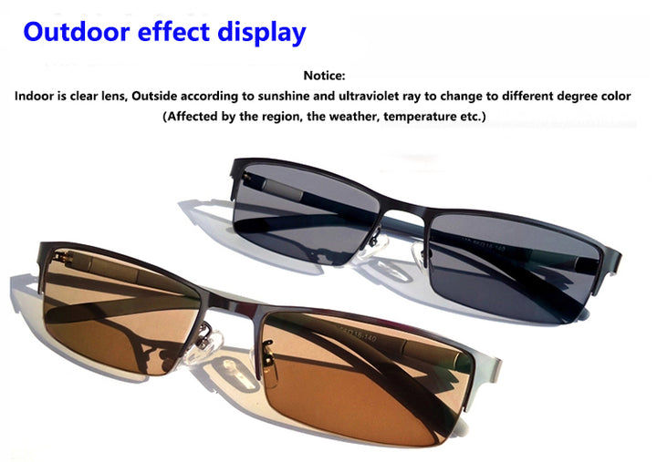 Mens Reading Glasses 1.56 Index Photochromic Sunglasses P2442 — view 3 | Bclear at FuzWeb
