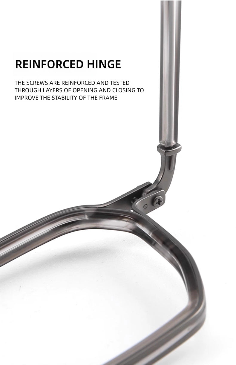 Kansept Unisex Full Rim Big Polygon Acetate Titanium Reading Glasses 475867 — view 2 | Kansept at FuzWeb