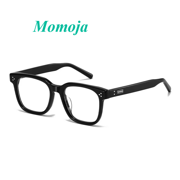 Momoja Unisex Full Rim Brow Line Square Acetate Eyeglasses 79034