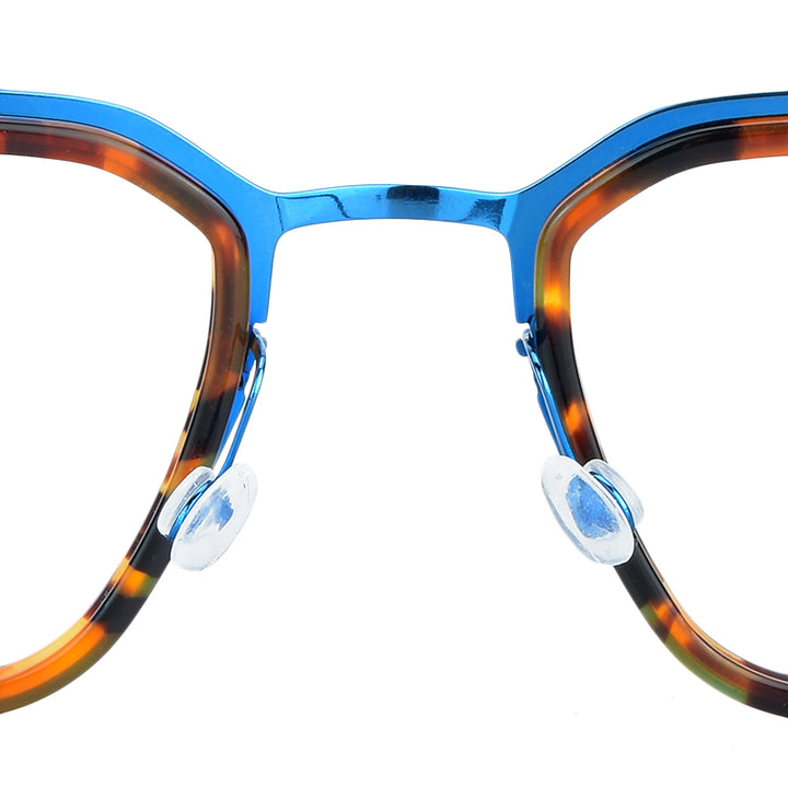 Bobbie Full Rim 976500 Unisex Titanium Square Frames FuzWeb