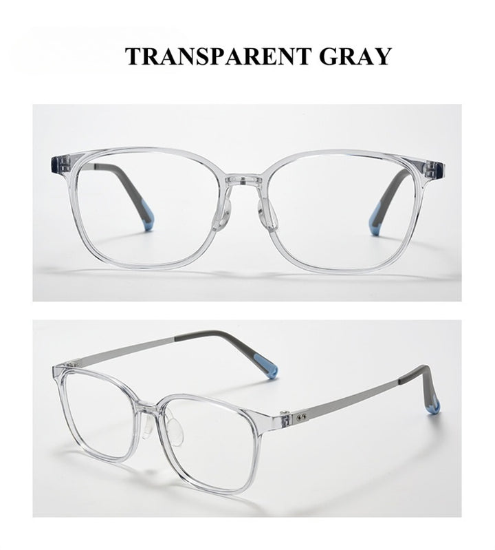 Chashma Ochki Unisex Full Rim Square Tr 90 Titanium Tr 90 Eyeglasses 396010.