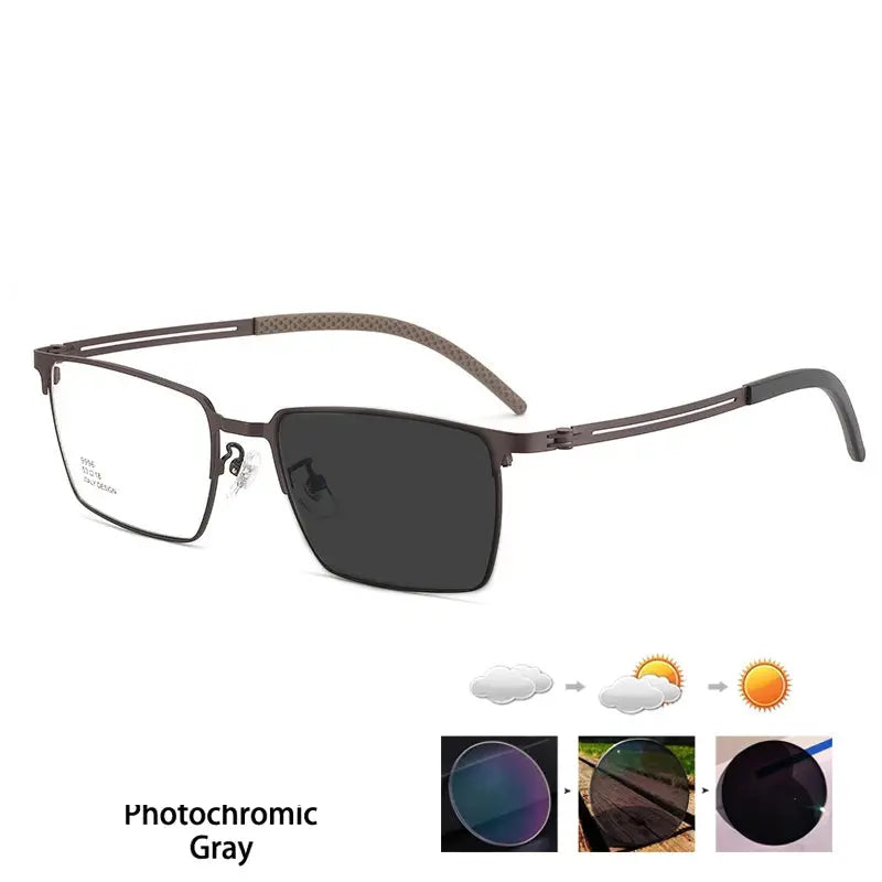 Kocolior Unisex Full Rim Polygon Square Alloy Reading Glasses 79996.