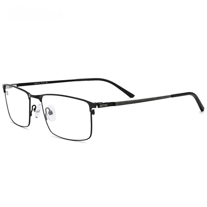 Chashma Ochki Mens Full Rim Square Titanium Alloy Eyeglasses 9847 — view 9 | Chashma Ochki at FuzWeb