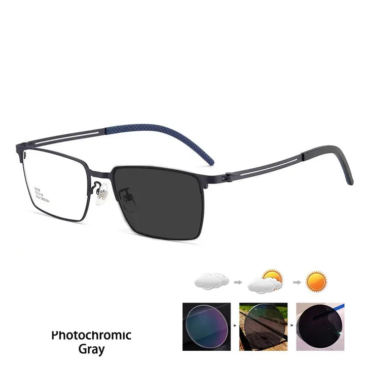 Kocolior Unisex Full Rim Polygon Square Alloy Reading Glasses 79996.