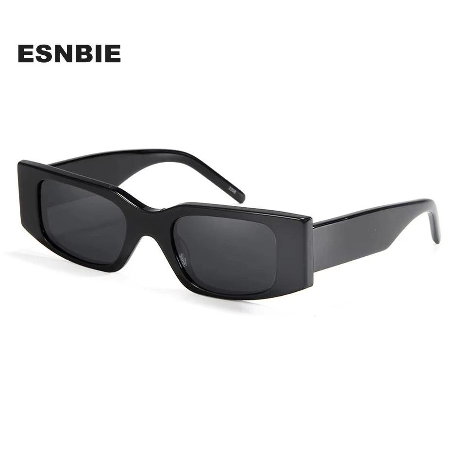 Esnbie Women's Full Rim Square Oval Acetate Sunglasses 220321