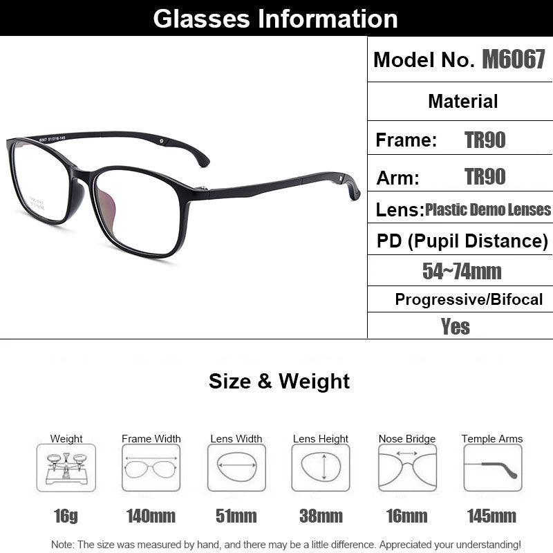 Gmei Mens Eyeglasses Ultra-Light Tr90 With Hangers Plastic M6067 — view 2 | Gmei Optical at FuzWeb