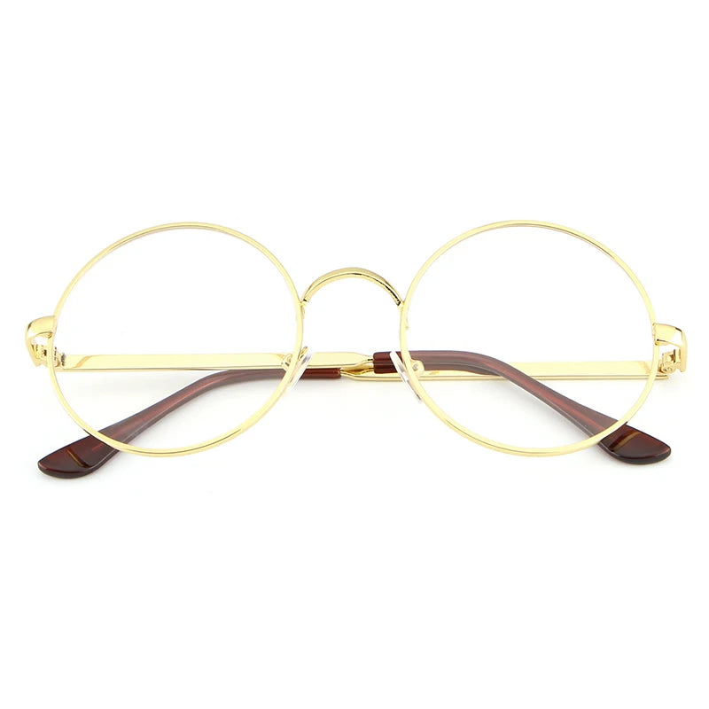 Hdcrafter Womens Full Rim Round Alloy Frame Eyeglasses Lx3048 — view 24 | Hdcrafter Eyeglasses at FuzWeb