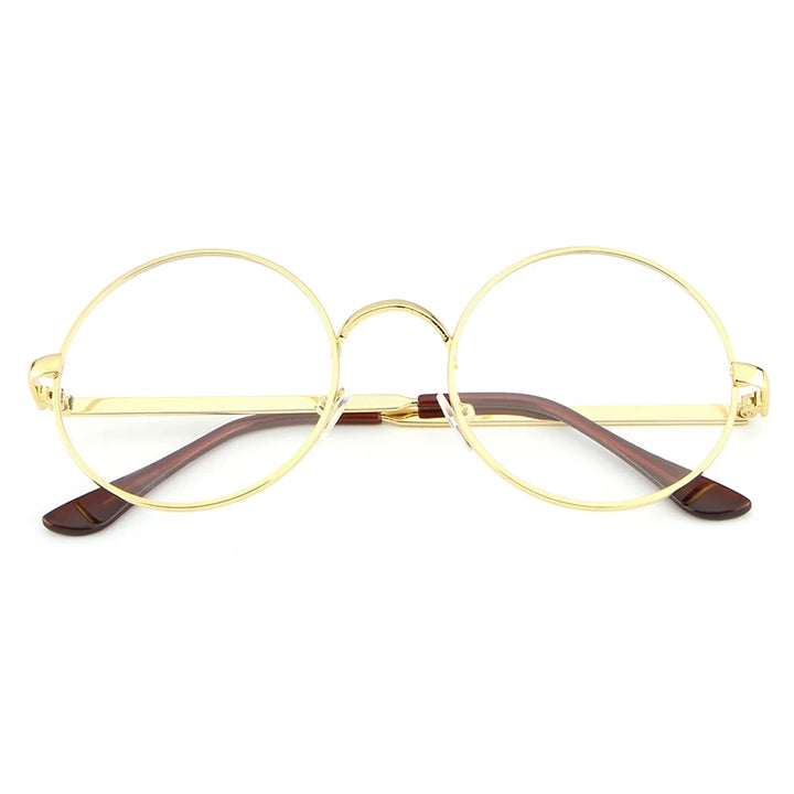 Hdcrafter Womens Full Rim Round Alloy Frame Eyeglasses Lx3048 — view 24 | Hdcrafter Eyeglasses at FuzWeb