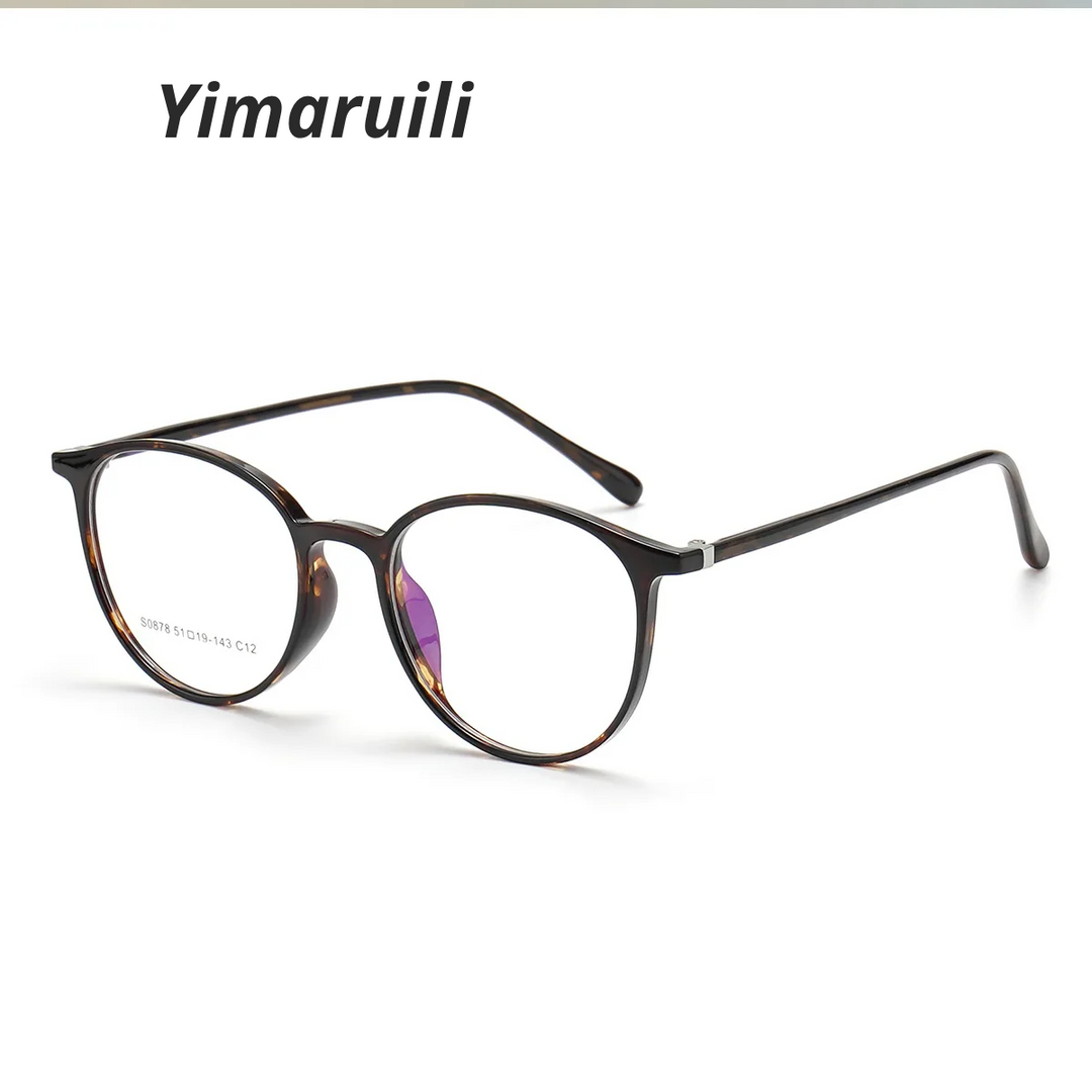 Yimaruili Women's Full Rim Oval Round Acetate Eyeglasses 660878