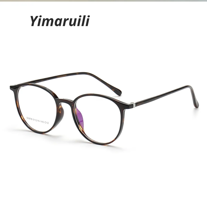 Yimaruili Women's Full Rim Oval Round Acetate Eyeglasses 660878