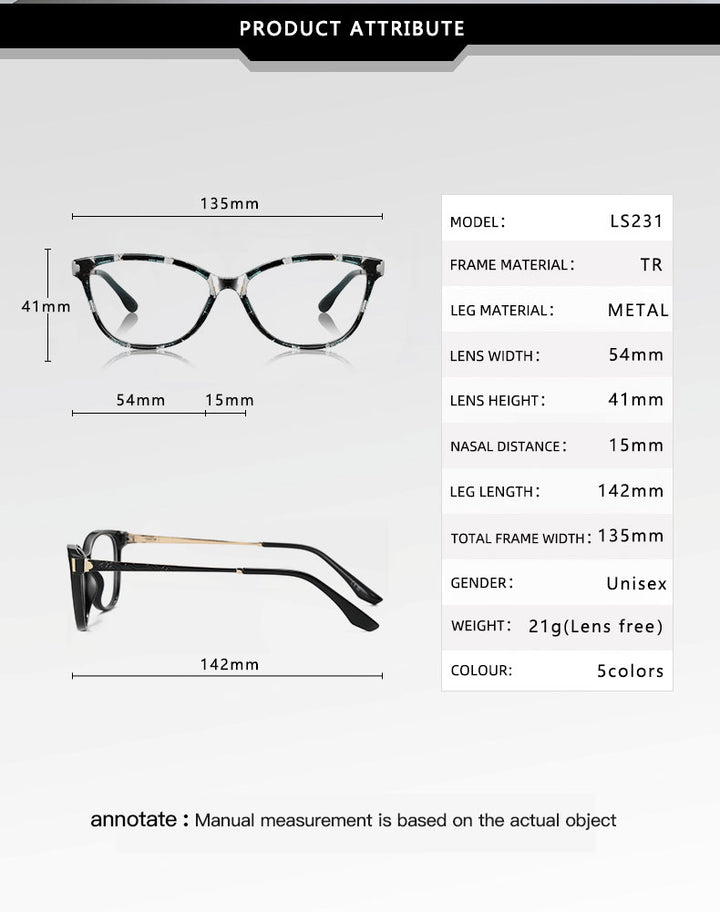 Vicky Womens Full Rim Square Cat Eye Reading Glasses 77231 — view 1 | Vicky at FuzWeb