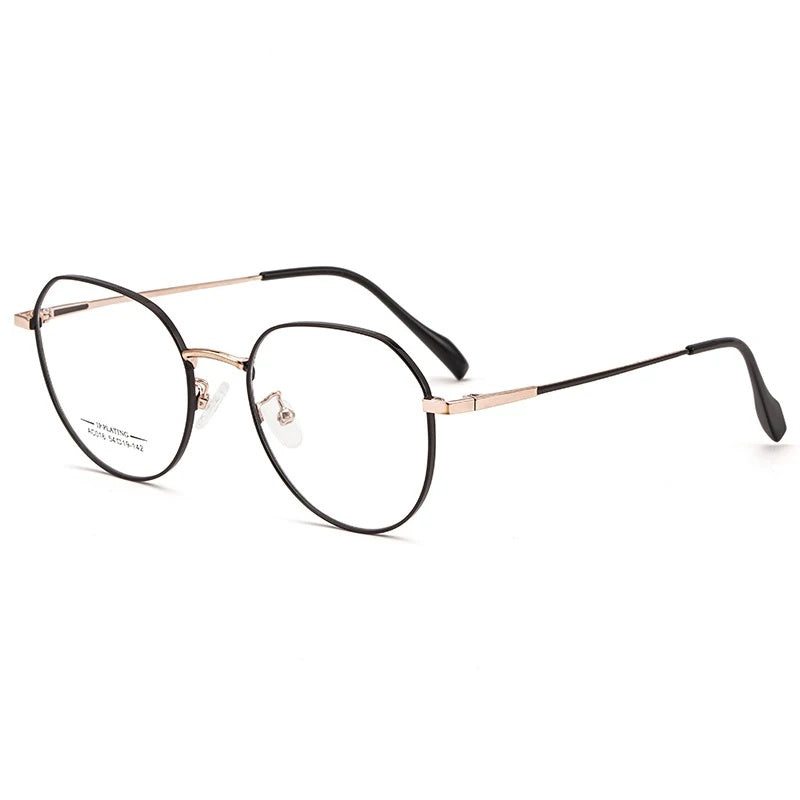 Chashma Ottica Unisex Full Rim Round Stainless Steel Eyeglasses Ac016