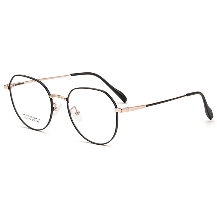 Chashma Ottica Unisex Full Rim Round Stainless Steel Eyeglasses Ac016