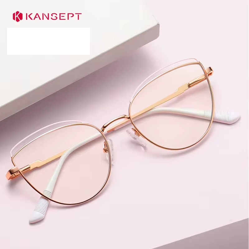 Kansept Women's Full Rim Cat Eye Alloy Reading Glasses 79745 Reading Glasses Kansept