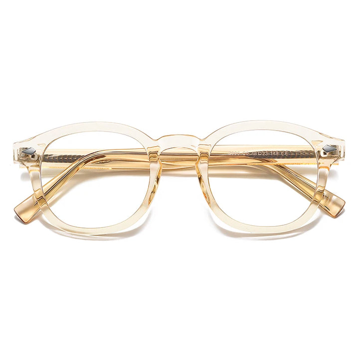 Vicky Unisex Full Rim Square Tr 90 Titanium Eyeglasses 2096 — view 8 | Vicky at FuzWeb