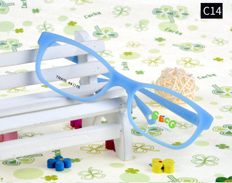 Secg Unisex Childrens Full Rim Square Tr 90 Silicone Eyeglasses 18936 — view 6 | Secg at FuzWeb