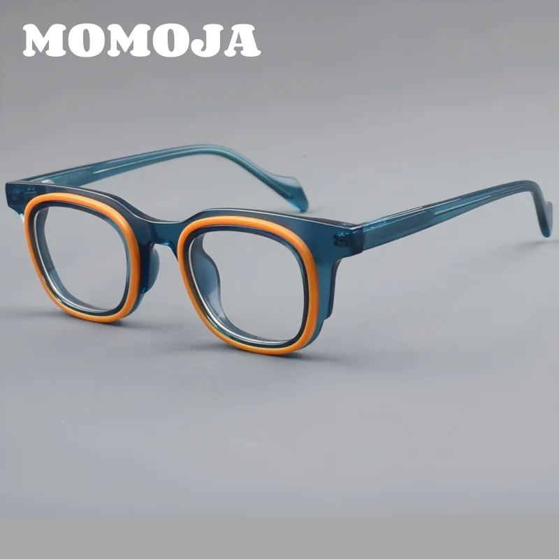 Momoja Women's Full Rim Square Brow Line Acetate Eyeglasses 30112
