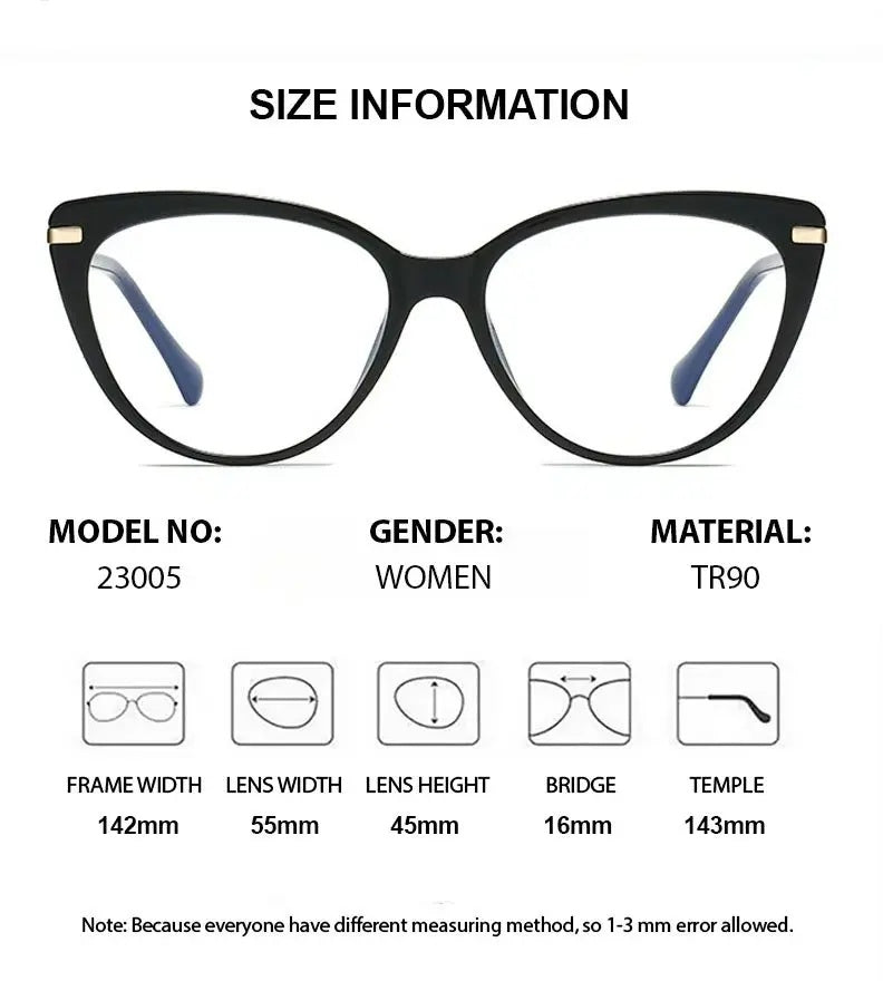 Chashma Ochki Womens Full Rim Cat Eye Tr 90 Alloy Eyeglasses 823005 — view 2 | Chashma Ochki at FuzWeb