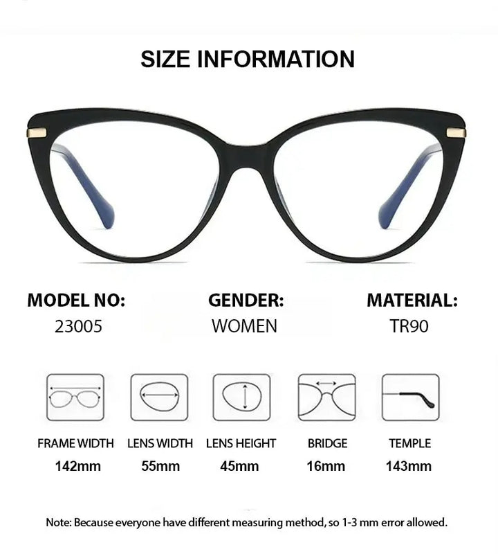 Chashma Ochki Womens Full Rim Cat Eye Tr 90 Alloy Eyeglasses 823005 — view 2 | Chashma Ochki at FuzWeb