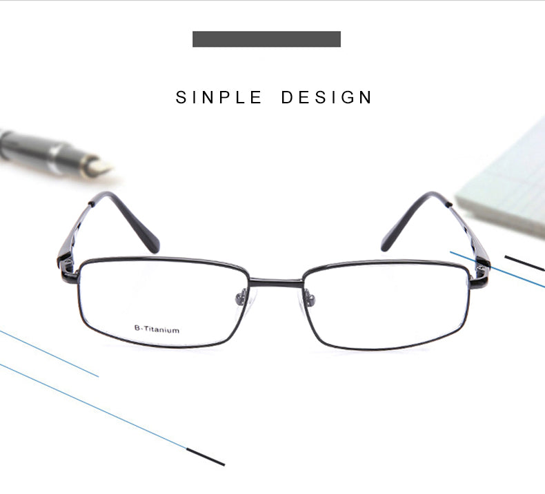 Krasivyy Unisex Full Rim Square Titanium Eyeglasses Kr4755 — view 1 | Krasivyy at FuzWeb