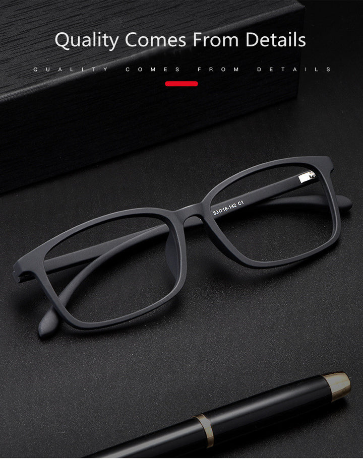 Kocolior Unisex Full Rim Square Tr 90 Hyperopic Reading Glasses 98007 — view 2 | Kocolior at FuzWeb