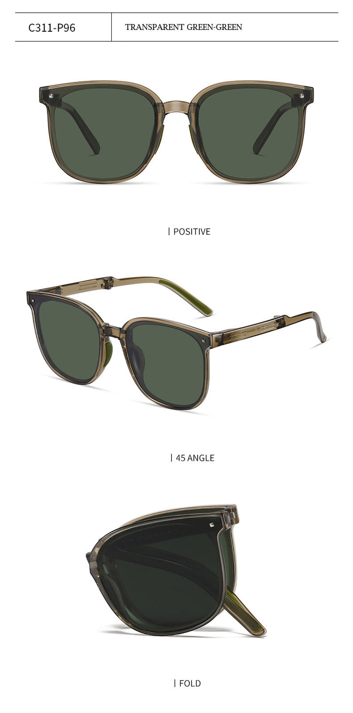 Zirosat Unisex Full Rim Square Alloy Foldable Sunglasses WT7901 — view 14 | Zirosat at FuzWeb
