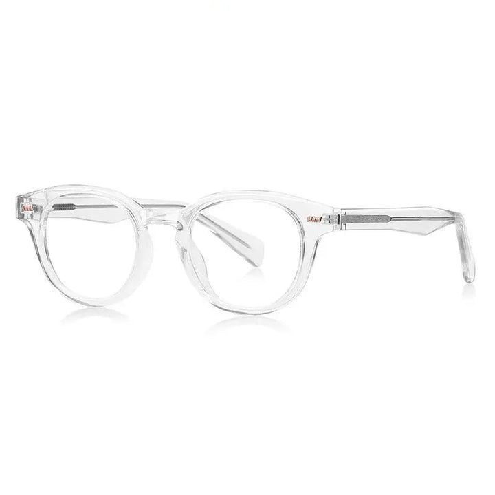 Chashma Ottica Unisex Full Rim Round Tr 90 Titanium Eyeglasses 474016
