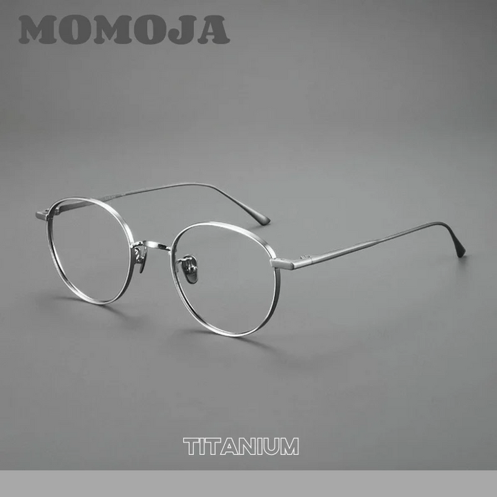 Momoja Women's Full Rim Oval Round Titanium Eyeglasses 721835