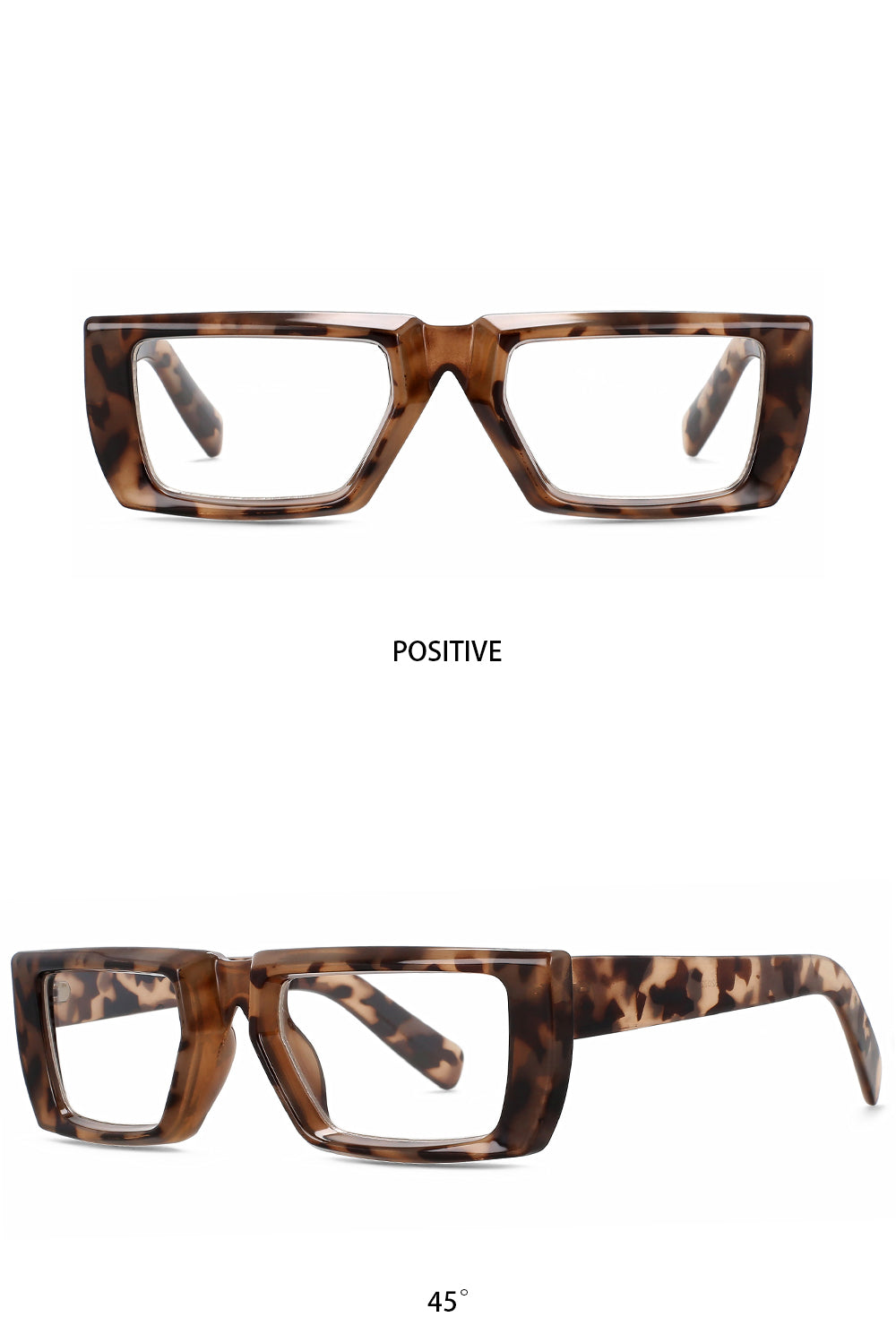 CCspace Womens Full Rim Square Tr 90 Eyeglasses 56435 — view 8 | CCspace at FuzWeb
