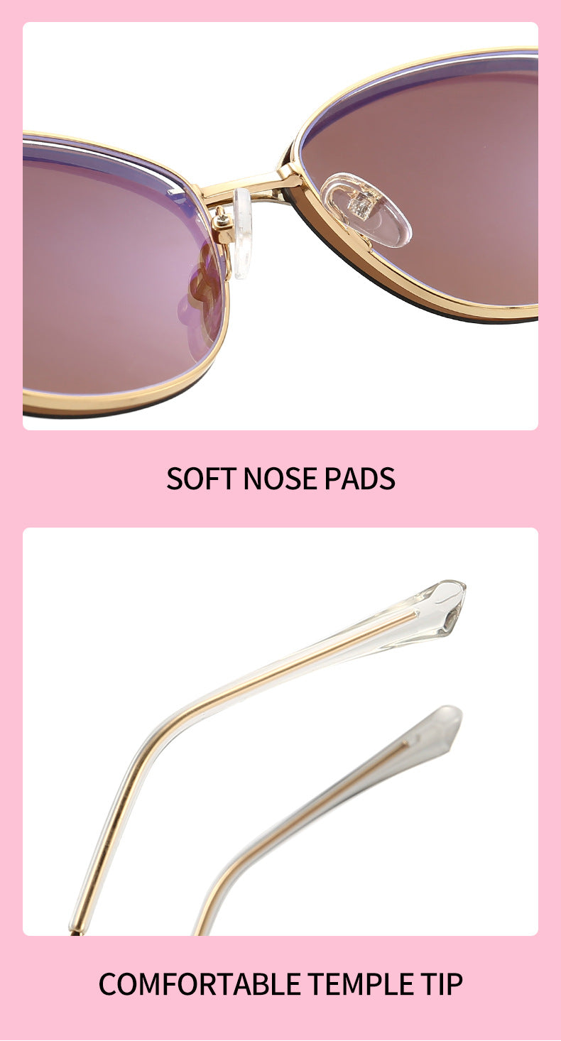 Kansept Womens Full Rim  Cat Eye Alloy Reading Glasses Clip On Sunglasses 70159 — view 2 | Kansept at FuzWeb