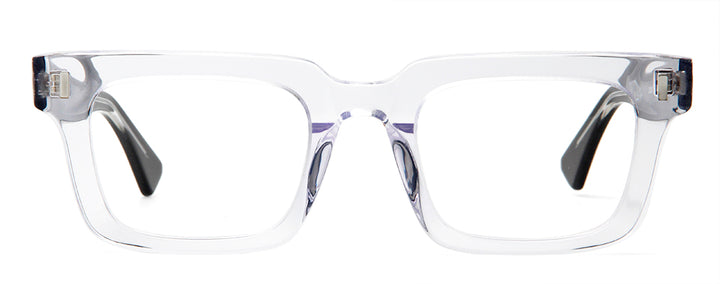 Esnbie Unisex Full Rim Square Thick Acetate Eyeglasses 23046 — view 3 | Esnbie at FuzWeb