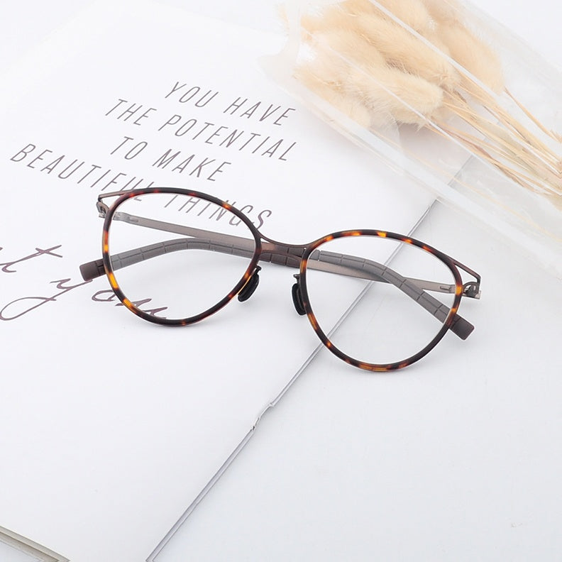 Chashma Ottica Womens Full Rim Oval Acetate Alloy Eyeglasses 418903 — view 1 | Chashma Ottica at FuzWeb