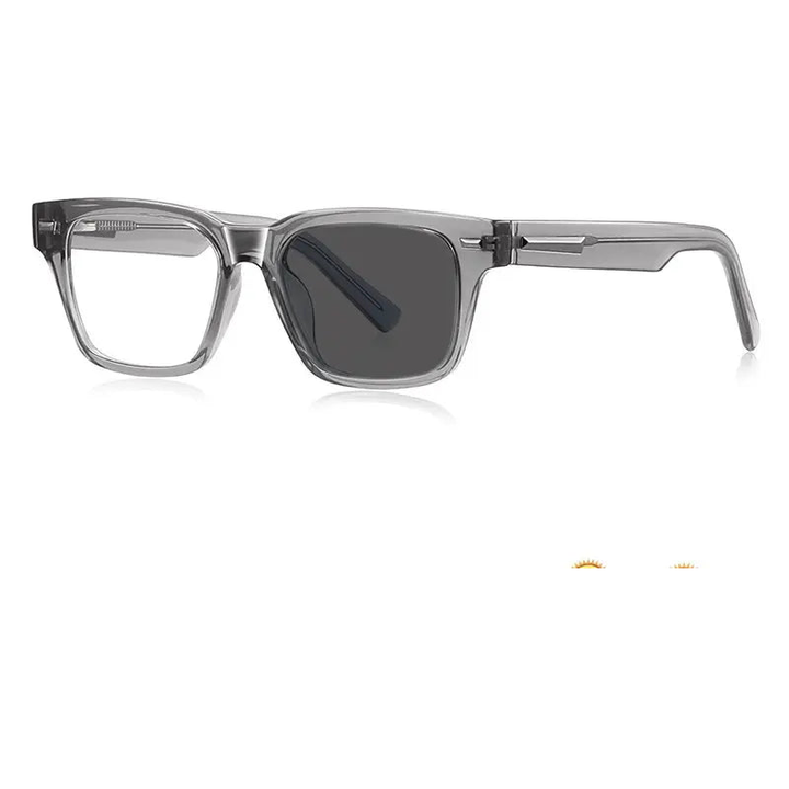 Kocolior Unisex Full Rim Square Acetate Photochromic Reading Glasses 421035.