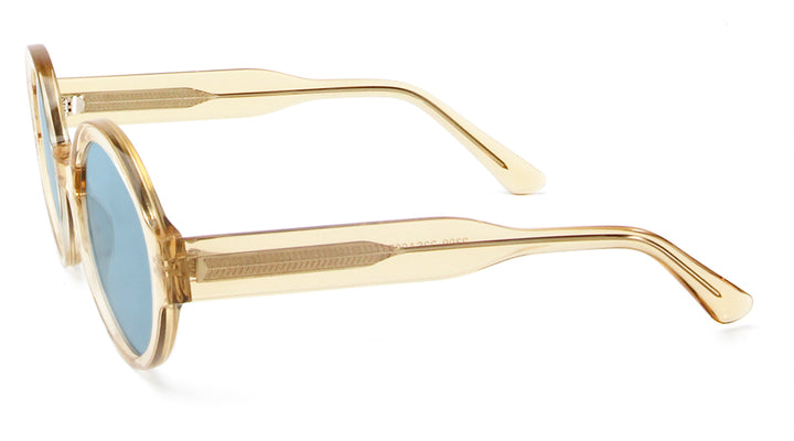 Esnbie Unisex Full Rim Round Thick Acetate Sunglasses 220071.
