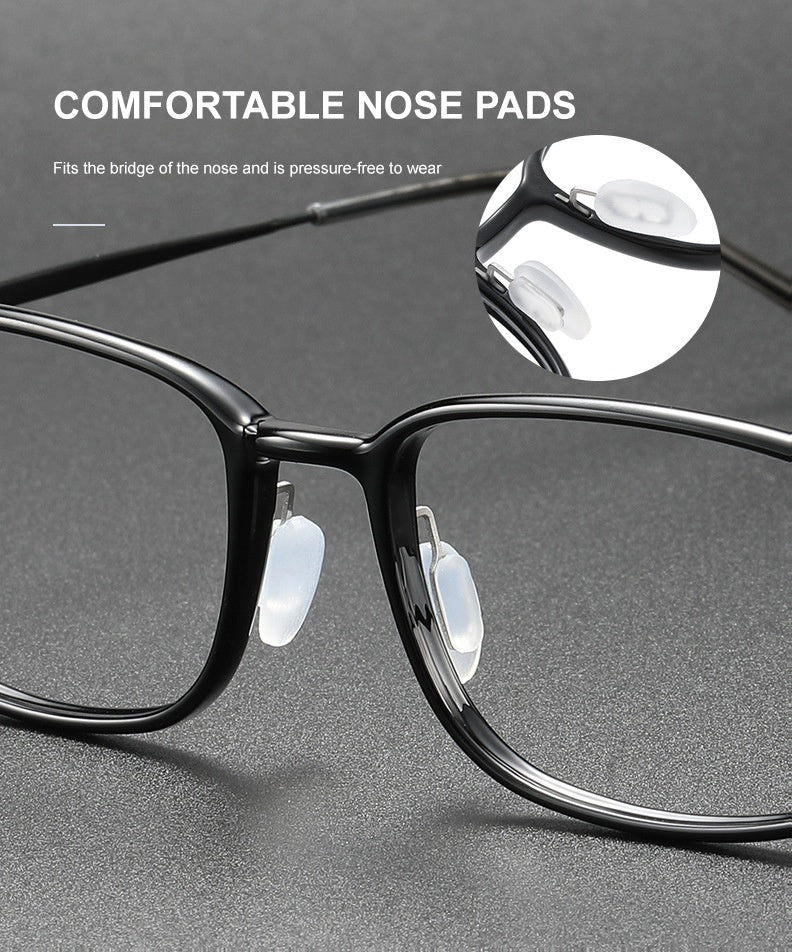 Chashma Unisex Full Rim Polygon Square Ultem Titanium Eyeglasses 86324 — view 1 | Chashma at FuzWeb
