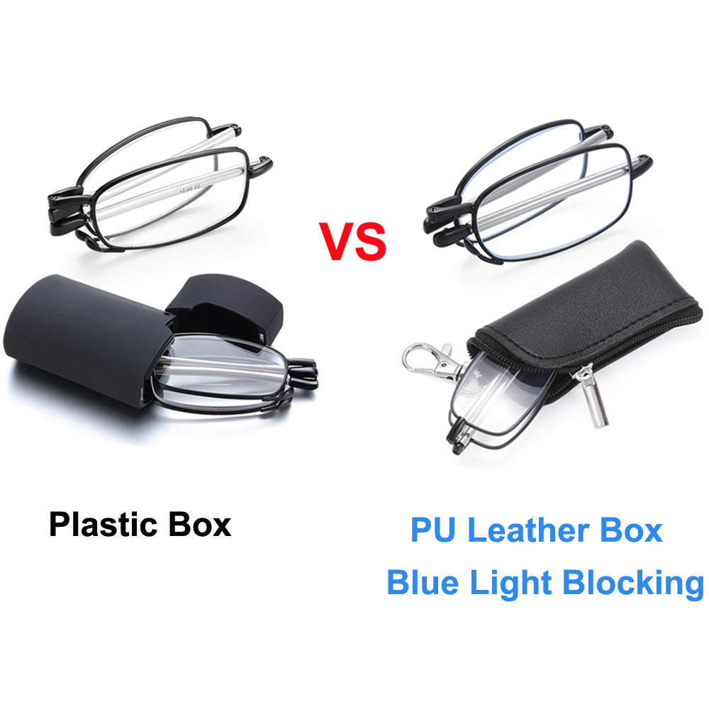 Gootrades Unisex Full Rim Square Alloy Foldable Reading Glasses 5923 — view 1 | Gootrades at FuzWeb